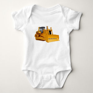 Bulldozer-bild för Jersey Bodykostym T Shirt
