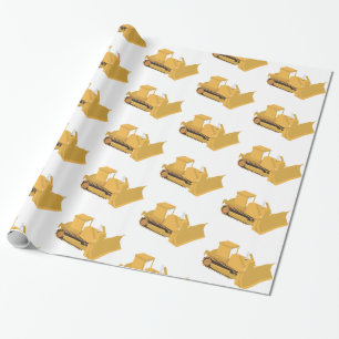 Bulldozer Construction Lastbil Presentpapper