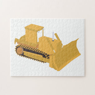 Bulldozer Construction Lastbil Pussel