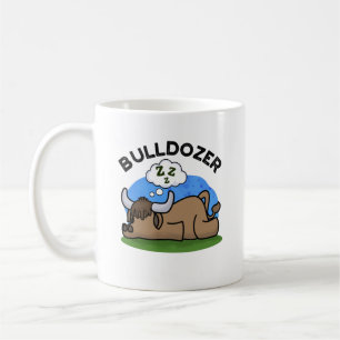 Bulldozer Funny Animal Bull Pun Kaffemugg
