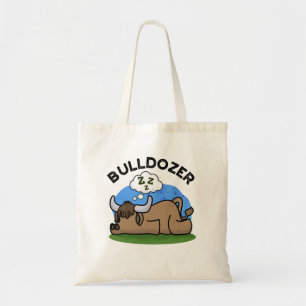 Bulldozer Funny Animal Bull Pun Tygkasse