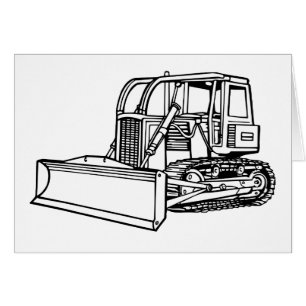 bulldozer hälsningskort