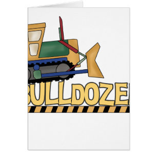 Bulldozer Hälsningskort
