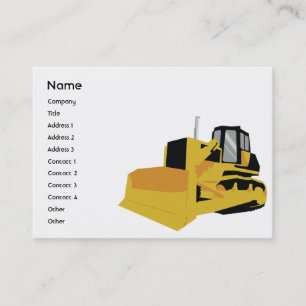 Bulldozer - knubbig visitkort