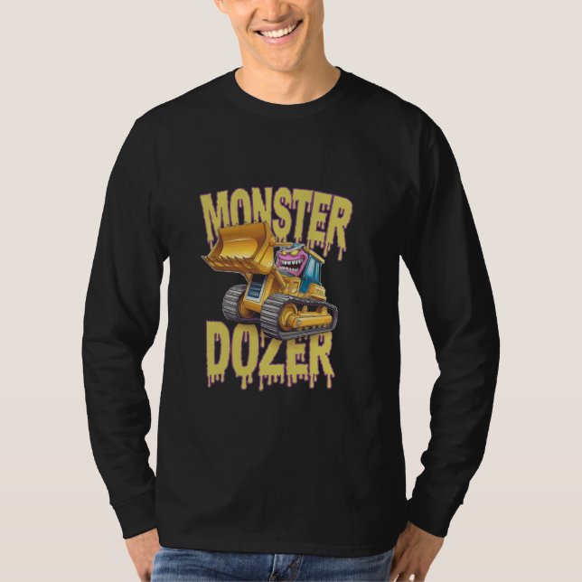 Bulldozer Operator Construction Worker Earth Mover T Shirt (Framsida)