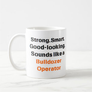 bulldozer operator ljud Mugg