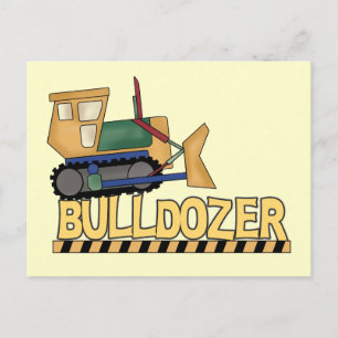Bulldozer Tshirts och Gifts Vykort