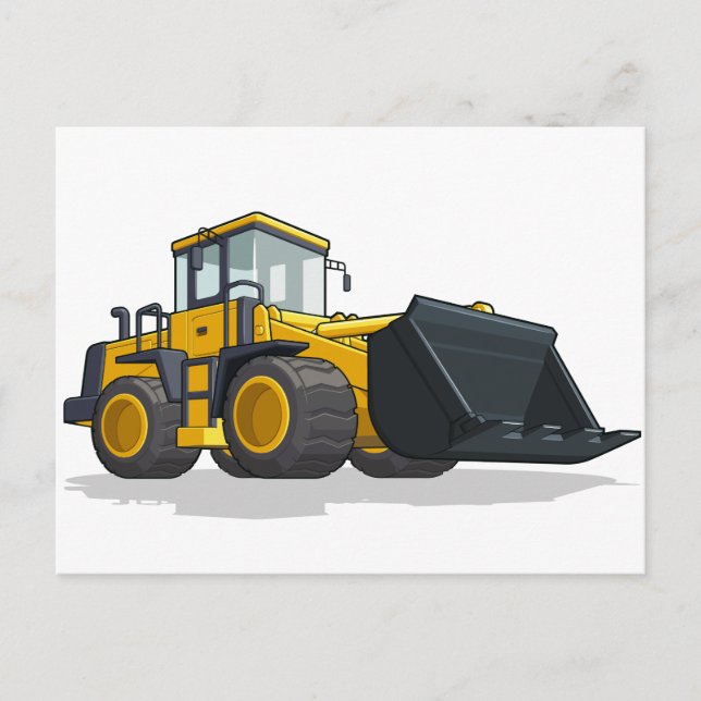 Bulldozer Vykort (Framsida)
