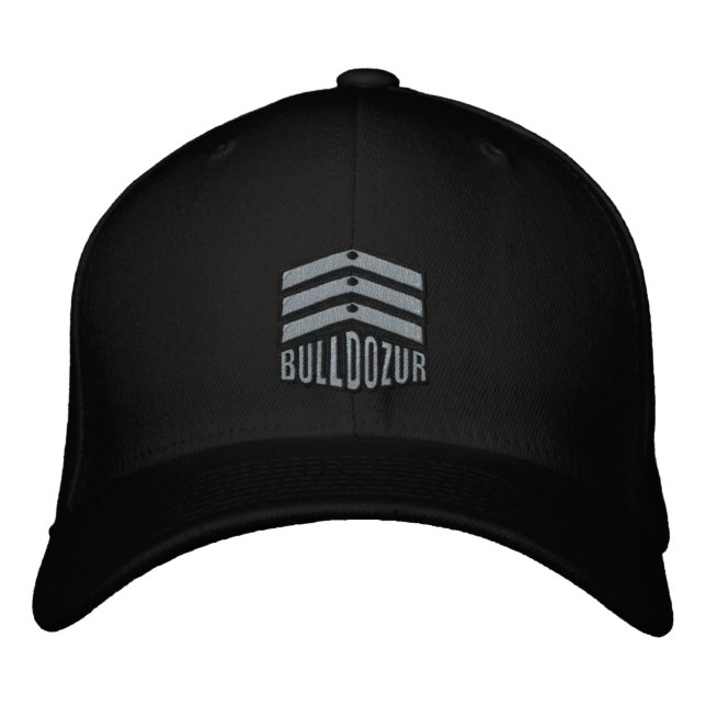 Bulldozur "Jacka av Arm" Logotyp Passande Hat Broderad Keps (Framsida)