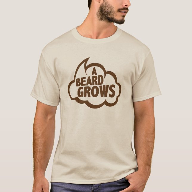 bulle_citation_a_beard_grows_barbe_11102 t shirt (Framsida)