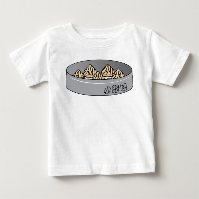 Bulle för summa Xiaolongbao för kinesisk T-shirt (Framsida)