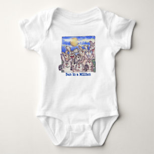 Bulle i kaniner för miljon tecknad tee shirt