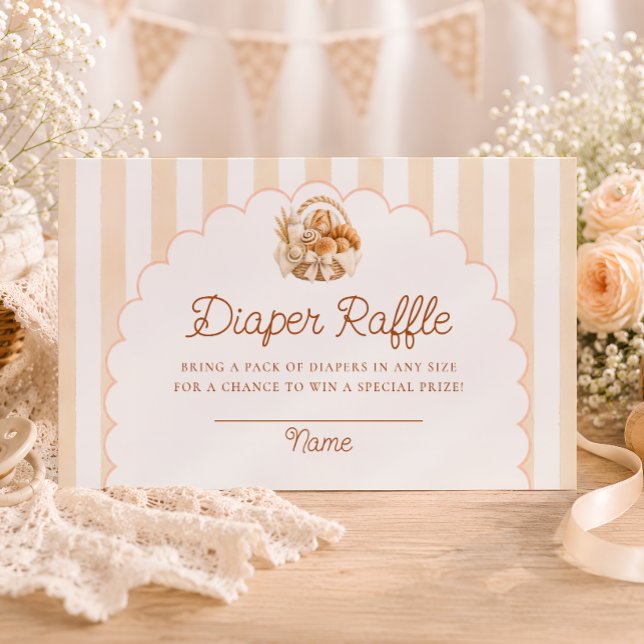 Bulle i ugnen Baby Shower Blöja Lotteri Tilläggskort (Skapare uppladdad)