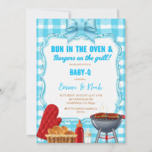 Bulle i ugnen & burgare på grillen - baby shower