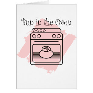 Bulle i ugnen hälsningskort