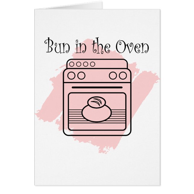 Bulle i ugnen hälsningskort (Framsidan)