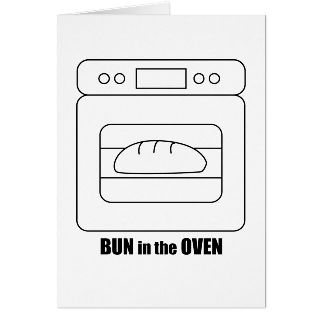 Bulle i ugnen hälsningskort (Framsidan)