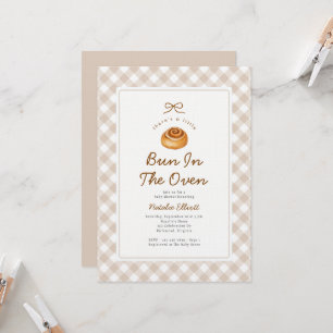 Bulle i ugnen - Könsneutrala baby shower-firande Inbjudningar