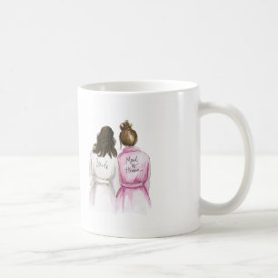 Bulle M för Br för brud för TACKmörk vinkar av Kaffemugg