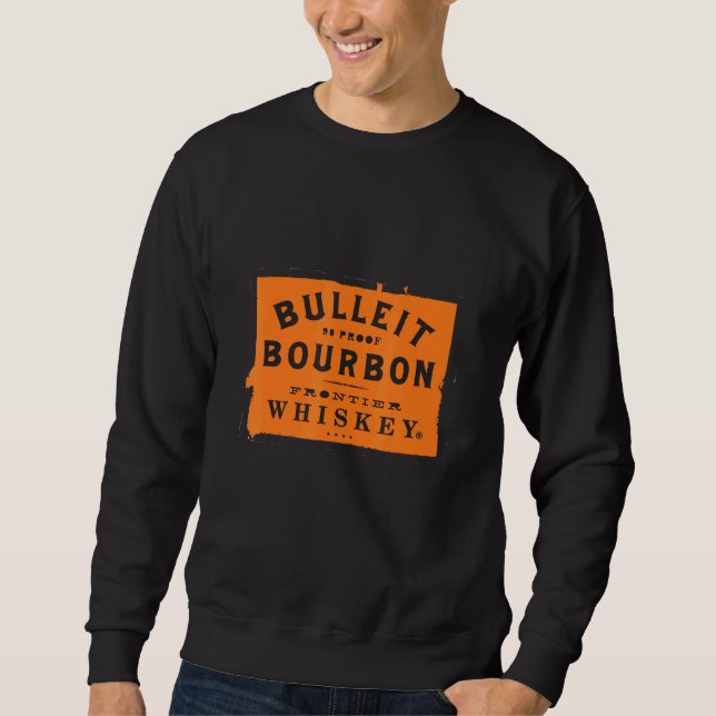 Bulleit Bourbons Lång Ärmad Tröja (Framsida)