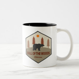 Bullen från Skogen Wilderness Oregon Bear Två-Tonad Mugg