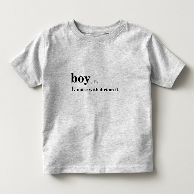 Buller med smuts på skjortan för pojkar t-shirt (Framsida)