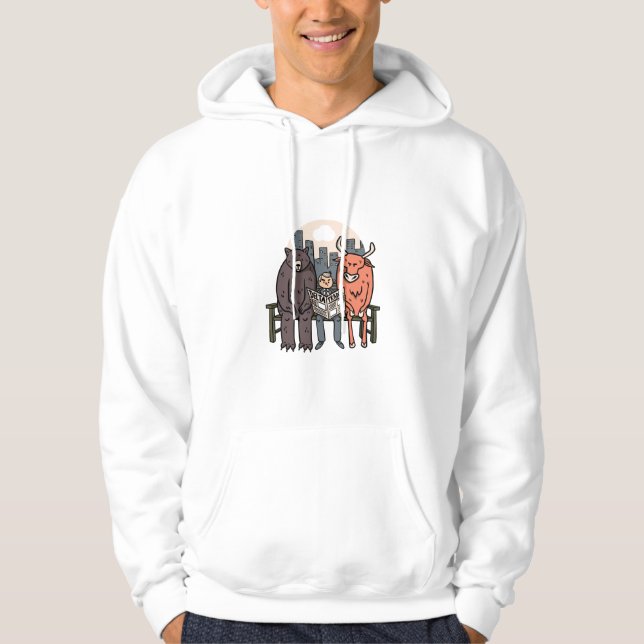 Buller och björn - Lönnkrypto/Lagrar Hoodie (Framsida)