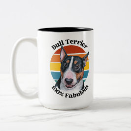 Buller Terrier lustigt citat Two-Tone Coffee Mugg