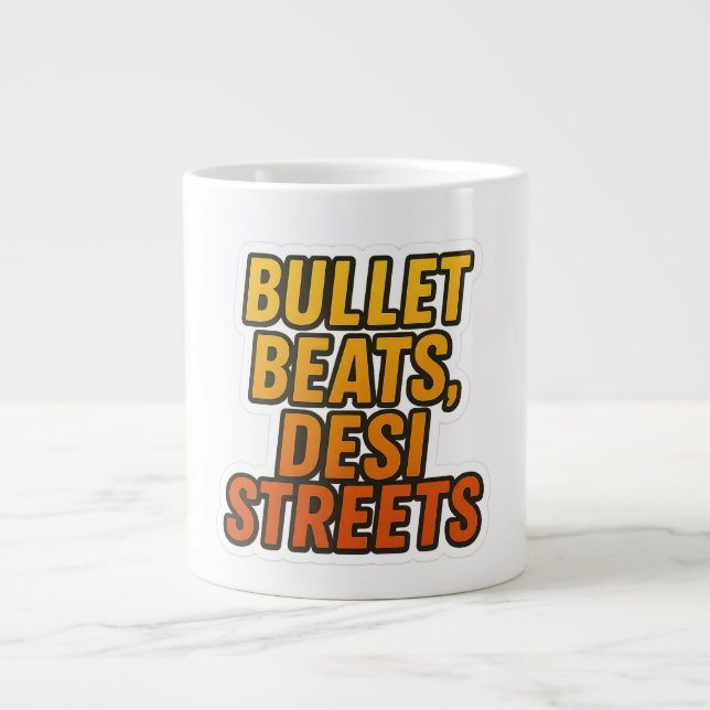 Bullet Beats, Desi Streets – Punjabi Biker Mug Des Jumbo Mugg (Framsidan)