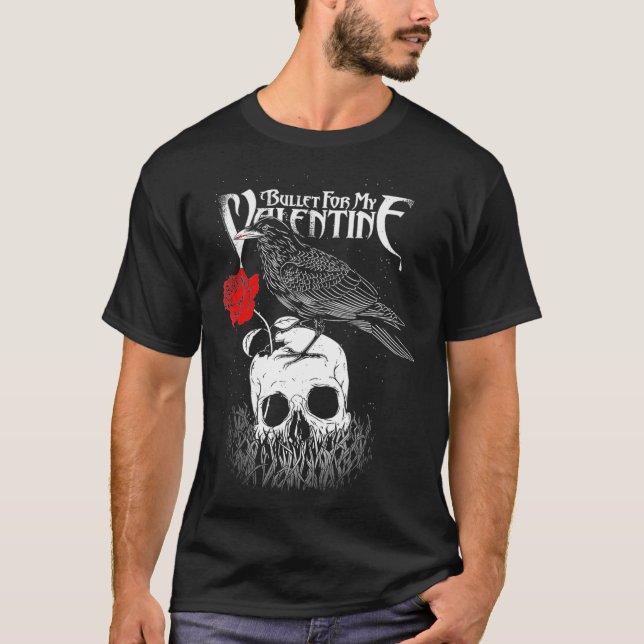 Bullet For My Valentine u2013 Raven T Shirt (Framsida)