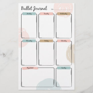 Bullet Journal för veckoplanering