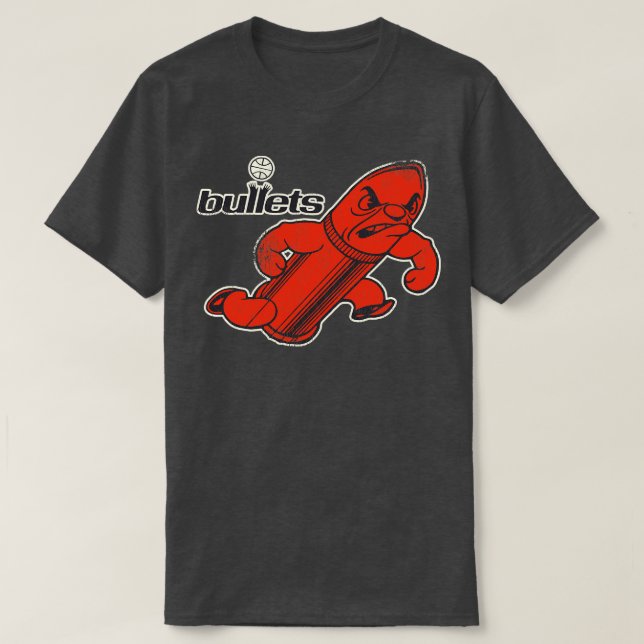 Bullet Man Retro Mascot T Shirt (Design framsida)