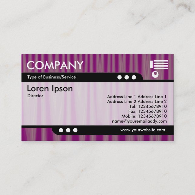 Bullet Tåg - Drapery 06 Visitkort (Framsida)