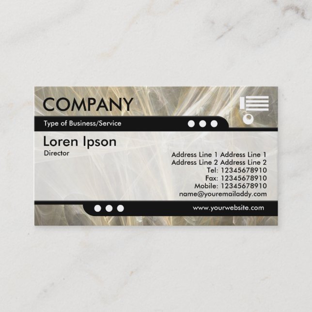 Bullet Tåg - Fractal Flame Visitkort (Framsida)