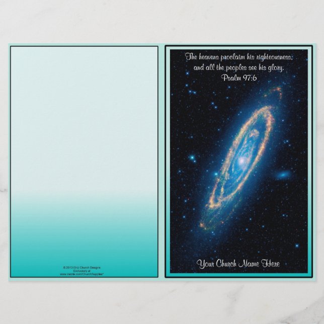 Bulletinen Heavens Blank Church Reklamblad (Framsidan)