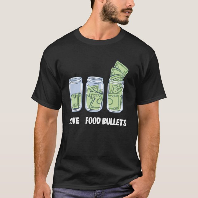 Bullets Money Bank T Shirt (Framsida)