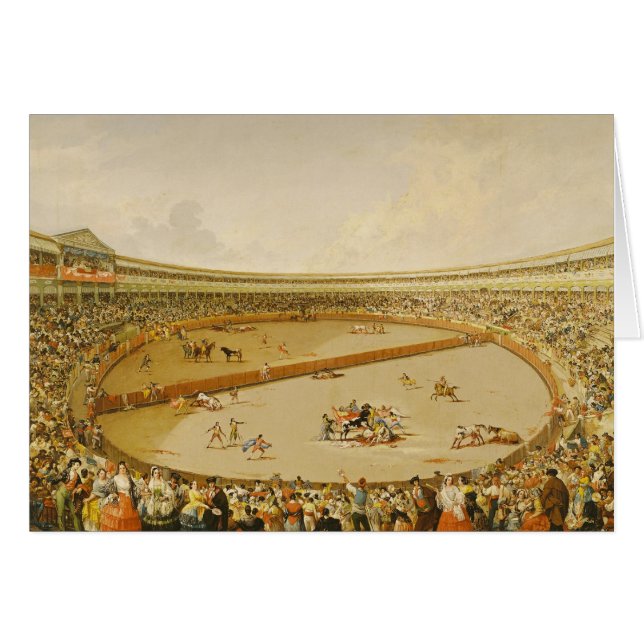 Bullfighten Hälsningskort (Framsidan Horizontal)