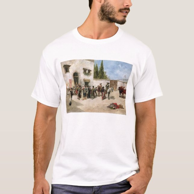 Bullfighters som förbereder sig för slagsmål (olja t-shirt (Framsida)
