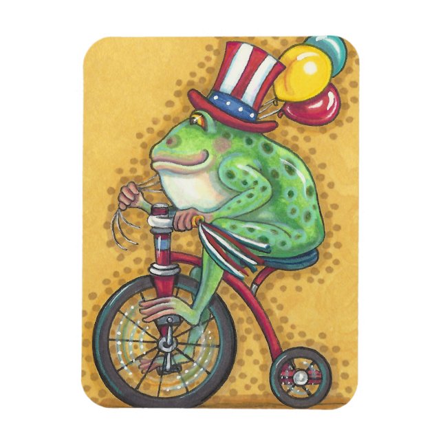 BULLFROG 4 JULI, AMERICANA FROG MAGNET (Vertikal)