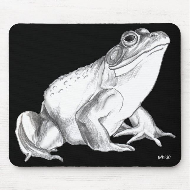"Bullgrog Art Mousepad Frog Art Gifts Decor" Musmatta (Framsidan)