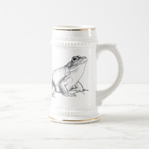 Bullgrog Art Mugg Frog Beer Stein Frog Mugg