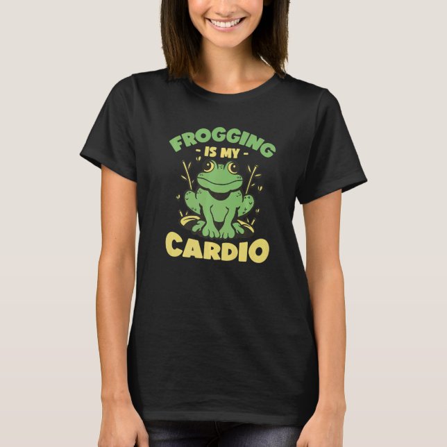 Bullgrog Hunter Frog Gigging Frog Catching T Shirt (Framsida)