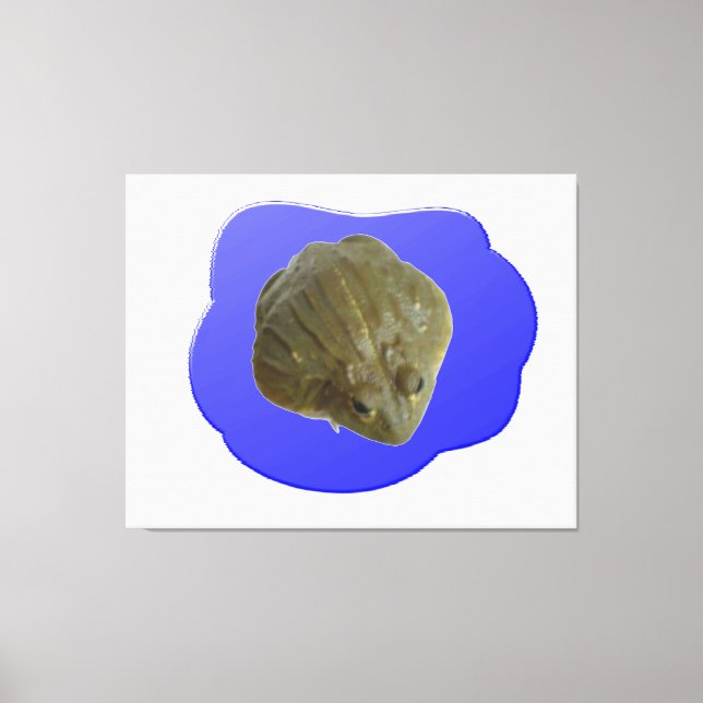 Bullgrog i Pond-Kanvastrycket Canvastryck (Framsida)