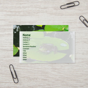 Bullgrog på Affärskortet Lilypads Visitkort