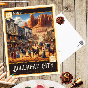 Bullhead City, Arizona Postkort för Vintage Vykort