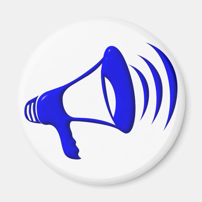 Bullhorn - Lägg till din egen ord Magnet (Framsidan)