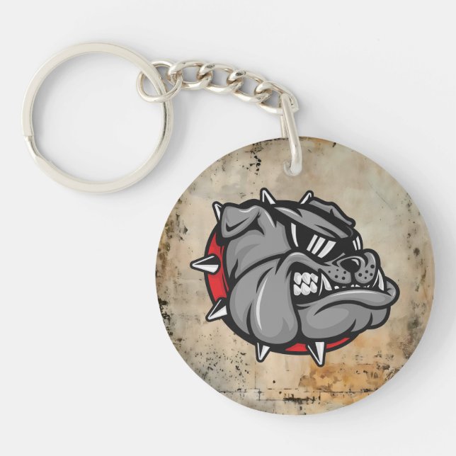 Bullhund Mascot Keychain (Framsidan)