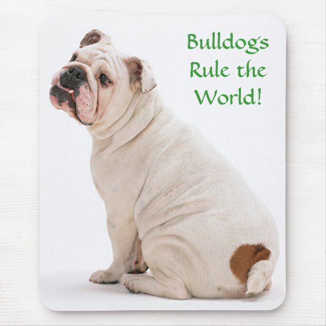 Bullhund styr World Mousepad Musmatta (Framsidan)