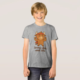 Bullio® - Strong Vibes, Small Storlek Boys' Funny T Shirt