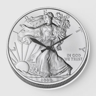 Bullion Coin American Eagle Silver Stor Klocka
